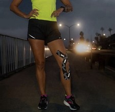 RockTape Rockflash Pre-Cut Reflective Kinesiology Tape - Black