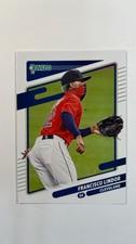 2021 Donruss Francisco Lindor #139 Mask Image Variation SP & Base Card