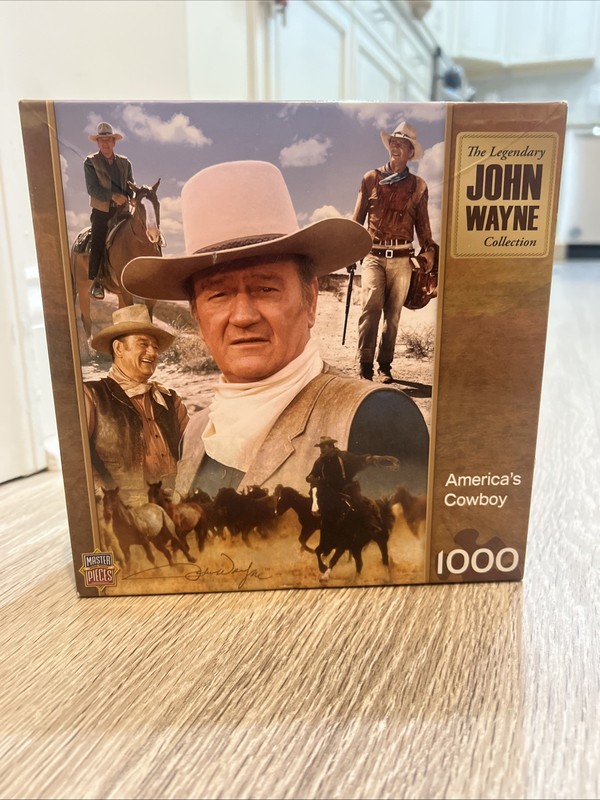 MasterPieces - John Wayne America's Cowboy 1000 Piece Puzzle- Read-