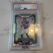 Panini Prizm 2023 Rookies C.J. Stroud #339 Silver Prizm PSA 10 Texans
