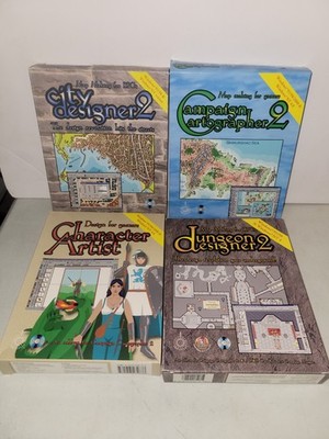 PC Software Campaign Cartographer 2  Lot Dungeon City Designer Character Artist