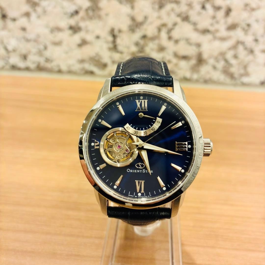 Orient Star DA02-CO-B Open Heart Blue Dial Auto 38mm 1.50in SS