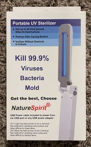 2 NEW PORTABLE UV STERILIZERS BY NATURE SPIRIT FOLDABLE FREE SHIPPING!