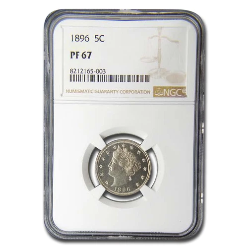 1896 Liberty Head V Nickel PF-67 NGC
