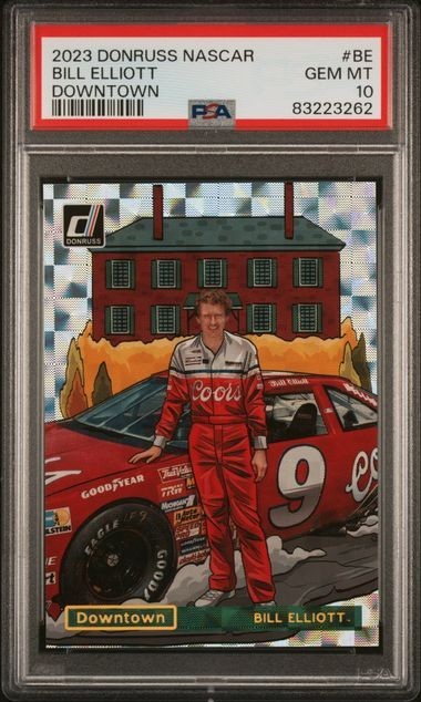 PSA 10 - 2023 Donruss NASCAR Racing BILL ELLIOTT Downtown Case Hit SSP (3262)
