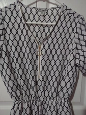 J Is For Justify Black And White Summer Dress