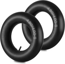AZIEMARS 2 Pack 4.80/4.00-8 Heavy Duty Replacement Tire Tube 4.80-8 Tire Inner 