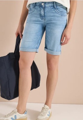 CECIL 380375 SCARLETT Jeans Denim Slim Leg Jeansshorts Shorts Bermuda Casual Fit
