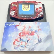 NINTENDO GAME BOY ADVANCE IPS V4 - POKEMON ZORUA AND ZOROARK - OSD MENU - NEW