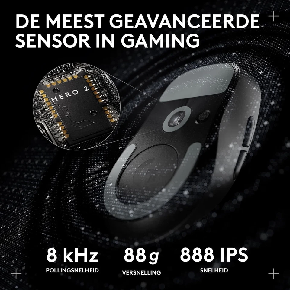 Logitech G PRO X SUPERLIGHT 2 DEX LIGHTSPEED Wireless Gaming Mouse, 60g Pro-Grad - Image 4 of 4