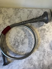 Vintage German Hunting Horn Pewter Wall Decor