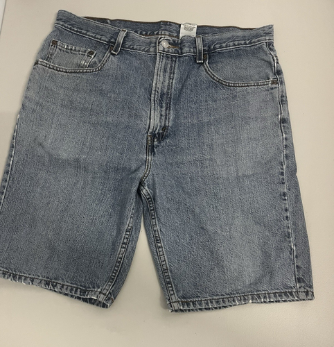 Retro Levi’s 505 Jean Shorts Mens 36" Waist x 9"-inseam Blue Denim Cotton - Picture 2 of 13