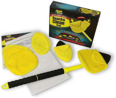 95164 Reach & Clean Wet-Dry Pro Windshield Cleaning Tool with Extendable Handle,