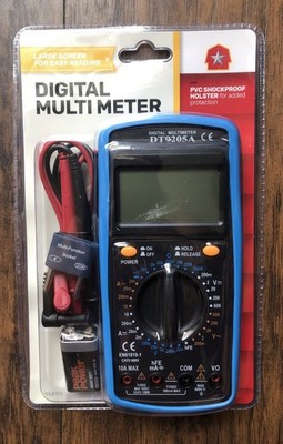 Barn Star Digital Multimeter DT9205A Large Screen Brand New