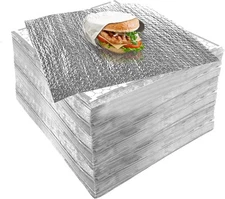 Insulation Sandwich Wrapping Paper Aluminum Foil Sheets - [100 Pack] - (14" x...