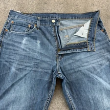 Levi's 527 Jeans Mens 36x34 Blue Dark Wash Low Rise Boot Cut Cowboy Modern