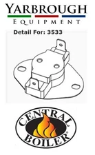 NEW OEM CENTRAL BOILER #3533 SNAP DISC, HI LIMIT, 225F/185F, MAX