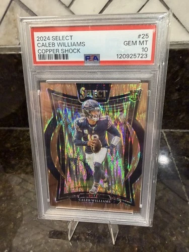 2024 Panini Select Concourse - Caleb Williams #25 Copper Shock /299 (RC) PSA 10