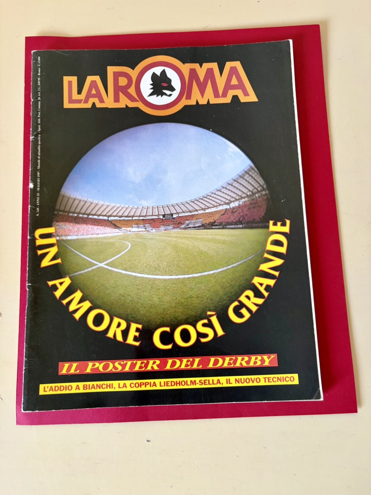 Rivista Giornale As la Roma Maggio 1997 Totti