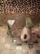 Vintage Ceramic Figural Fish Salt and Pepper Shaker Set — listing 2