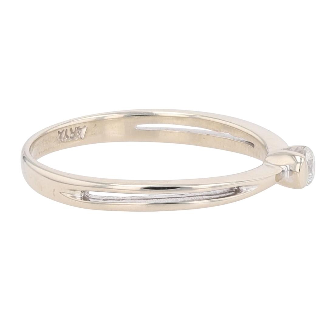 .08ct Diamond Solitaire Split Shank Engagement Ri… - image 4