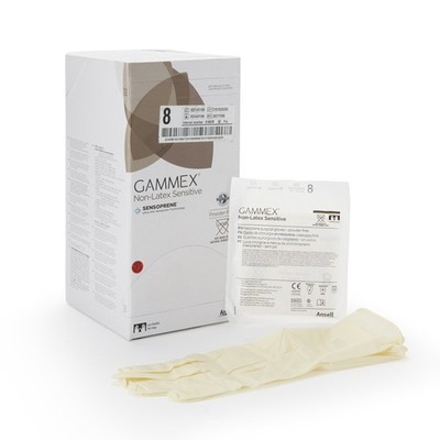 Gammex  Non-Latex Sensitive Polychloroprene Surgical Glove, Size 8, Cream