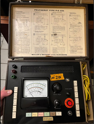 Müller & Weigert PrS220 Prüfgerät   Erdung Isolation FI Test