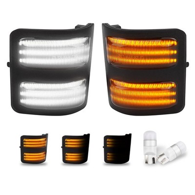 Bestview Switchback Led Side Mirror Smoke housing+switchback led, White 