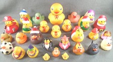 Jeep ducking RUBBER DUCK LOT of 29 various sizes bath toy Xmas sports mixed