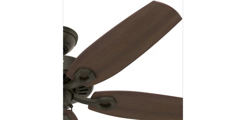Hunter Fans - Builder 52 Inch Ceiling Fan with Pull Chain-Matte Black Finish - Picture 3 of 4