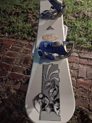 Vintage Used nitro snowboard Drake Axis Bindings