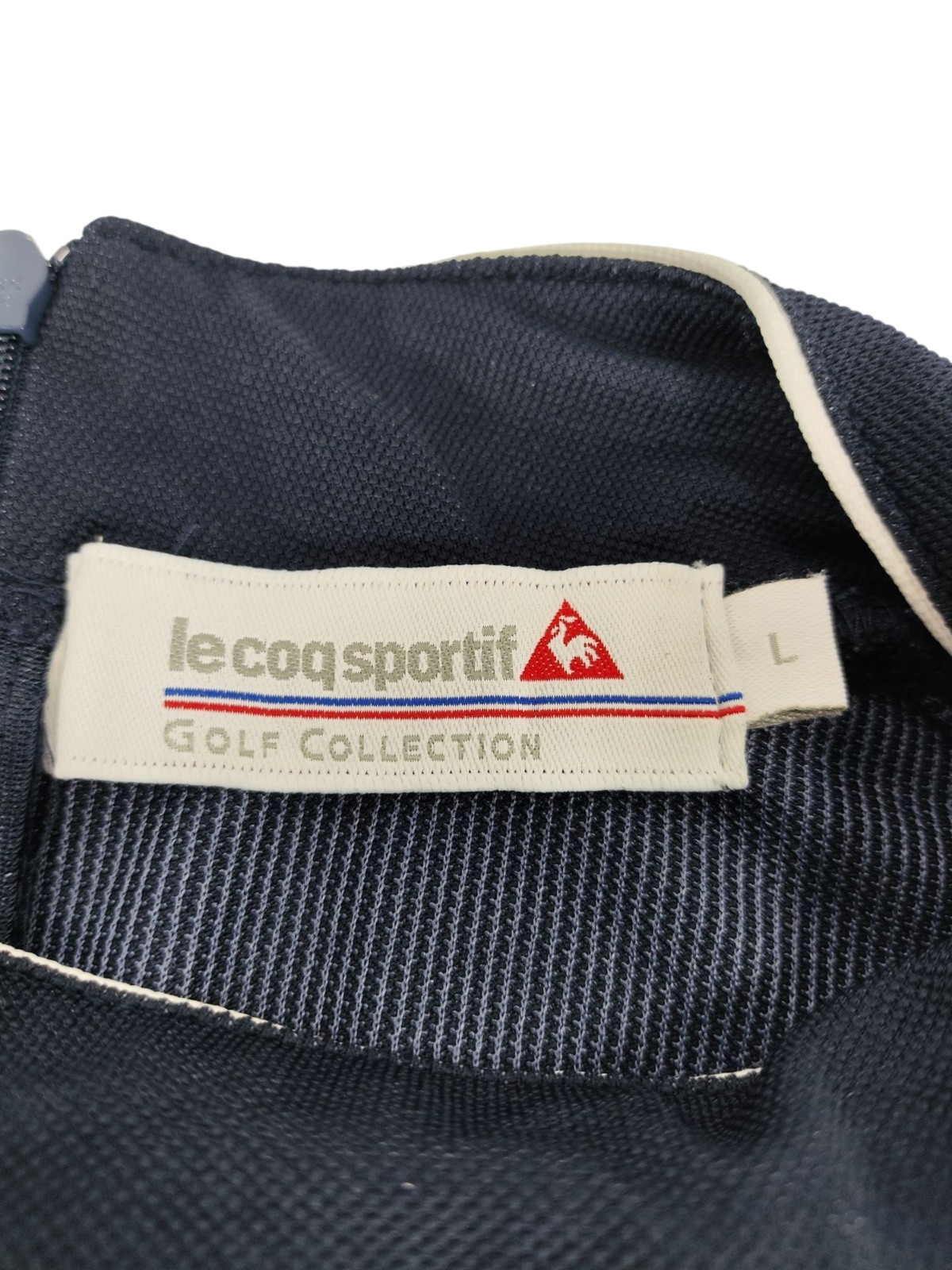 Le Coq Sportif Golf Collection Top Women's Size L Blue Performance 1/4 Back Zip image 5