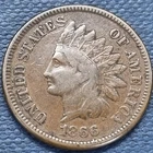 1866 Indian Head Cent 1c Better Grade #99289