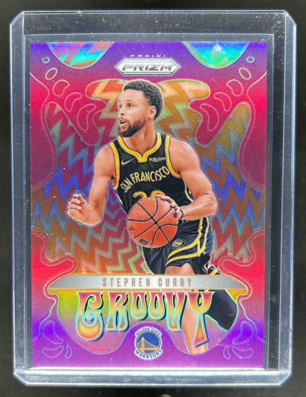 2024-25 Prizm Stephen Curry Groovy #14 Warriors