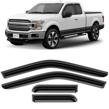 Sun Rain Visors Wind Rain Guards for 2015-2026 Ford F-150 SuperCab