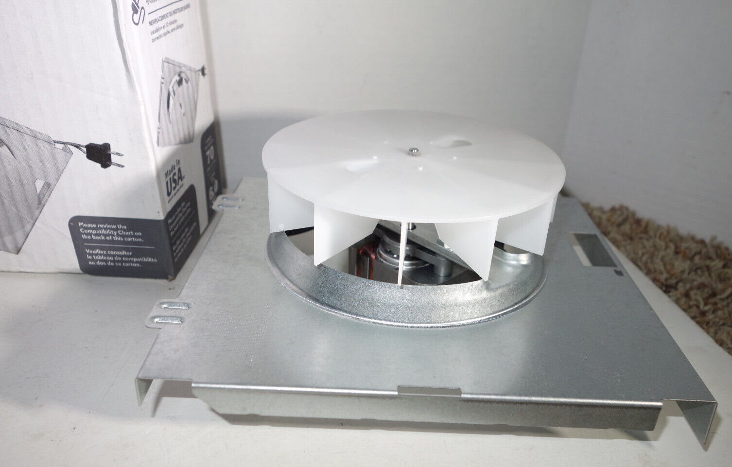 BroanNuTone C370BN Fan Motor Wheel Assembly For 695A Bath Exhaust