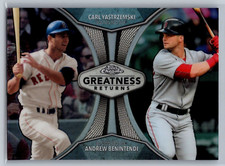 2019 topps chrome baseball carl yastrzemski andrew benintendi greatness returns