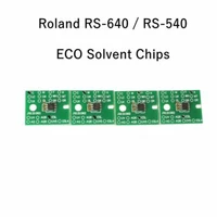 4Pcs/Set Permanent Chips ECO Solvent for Roland RS-640/RS-540 Inkjet Print -CMYK
