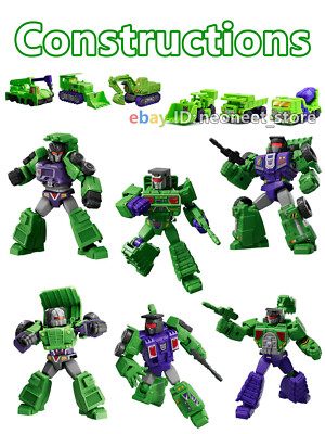 Blokees Transformers G1 Constructicons Action Figure Robot Vehicle Model Kit Lot
