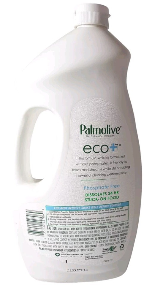 Palmolive Eco+ Gel Dishwasher Detergent Lemon Splash 75 oz DISCONTINUED
