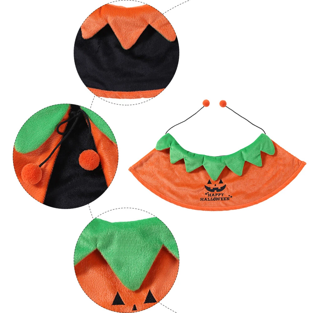 VETEMENTS Felpa con cappuccio per cani Halloween cuccioli abbigliamento zucca vestiti Halloween Cape