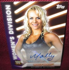 2021 TOPPS WWE WOMEN'S DIVISION AUTOGRAPH #A-MH MOLLY HOLLY PURPLE 96/99 NM-MT+