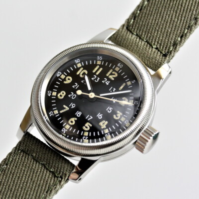 i*y様 M.R.M.W. Montre Roroi Military type Elgin Military Watch M.R.M.W. Montre Roroi TYPE A-17 Black