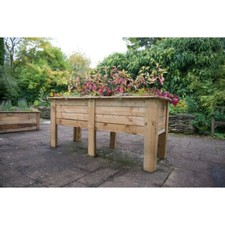 Garden Planter Deep Root Outdoor Storage Solid Wooden 80cm(h)x180cm(w) 70cm(d)