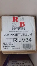 34" x 150' - 20# Inkjet Vellum Rolls, 1 roll/case - (2" Cores) 