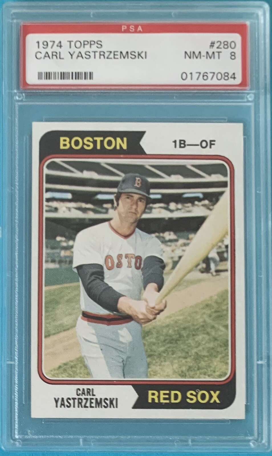 1974 Topps #280 Carl Yastrzemski PSA 8 NM-MT  Boston Red Sox