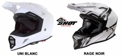 CASQUE SHOT STRIKER RAGE ou BLANC Motocross / Enduro / Supermotard MX/SX - Photo 1/3