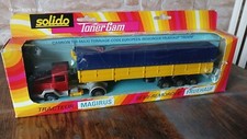 SOLIDO camion IVECO magirus + remorque 1/55  neuf TRUCK LKW + box no unic fiat O