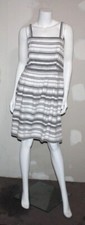 NWT ANN TAYLOR LOFT Women's Cotton Blend Striped Dress Size M