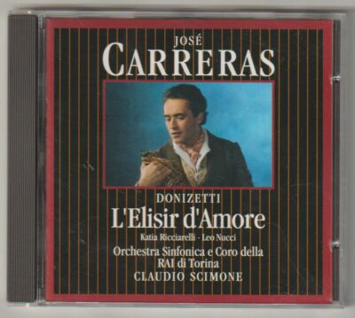 CD JOSE CARRERAS: L'ELISIR D'AMOUR HIGHLIGHTS CLUB EXCLUSIVE 1985